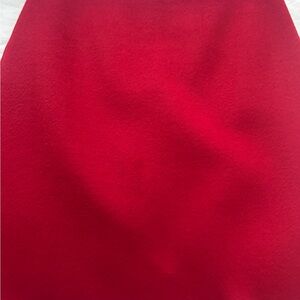 Talbots Vibrant Red flannel Pencil Skirt